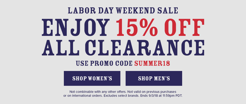 shoe stores labor day sales