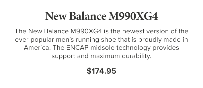 New Balance Men's M990XG4 • $174.95